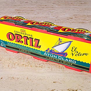 Ortiz - Atún claro en aceite de oliva, pack 3 latas*92 gr.